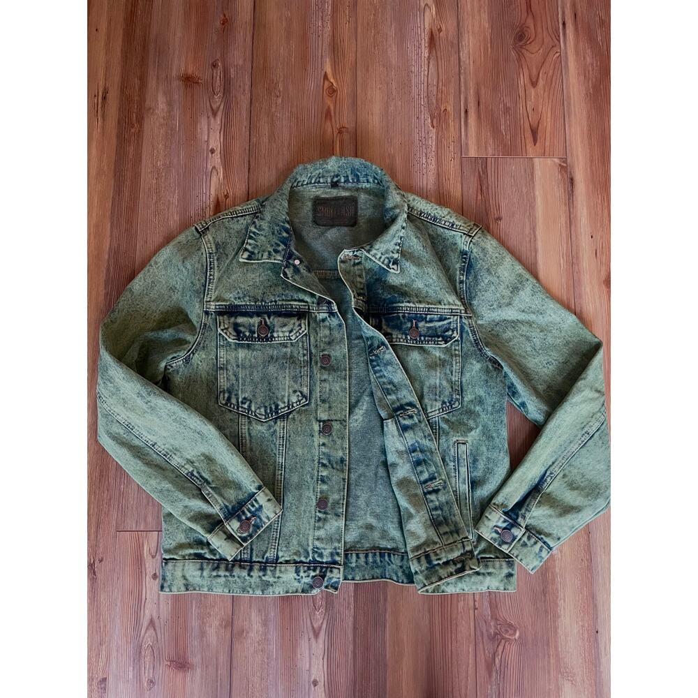 Acid Washed Denim Jacket size Large
